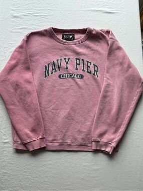 Austin's Navy Pier Chicago Pink Crewneck Sweatshirt